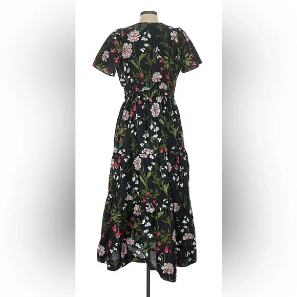 Anthropologie The Somerset Black Floral Maxi Dress - Picture 3 of 6